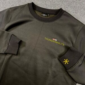 Marvel Studios Thunderbolts Crewneck Sweatshirt Mens Large Dark Gray Embellished